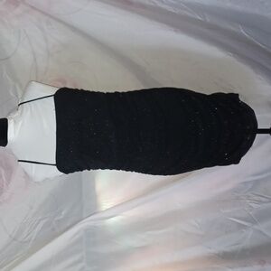 Zenobia Sleeveless Shimmer Side Ruched Mini Dress--NWOT